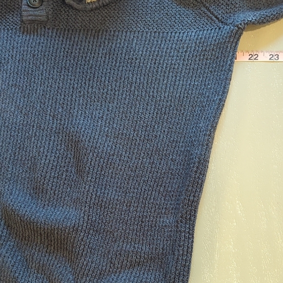 G.H. Bass & Co. Men's Navy Button-Up Sweater - Picture 6 of 7